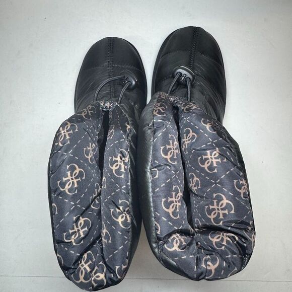 GUESS Womens 8 M Black Leeda Quilted Ankle Snow Boots NIB HK8 - Picture 6 of 6